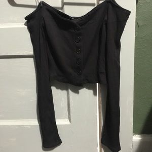 Fashion Nova Cropped Off the Shoulder Top